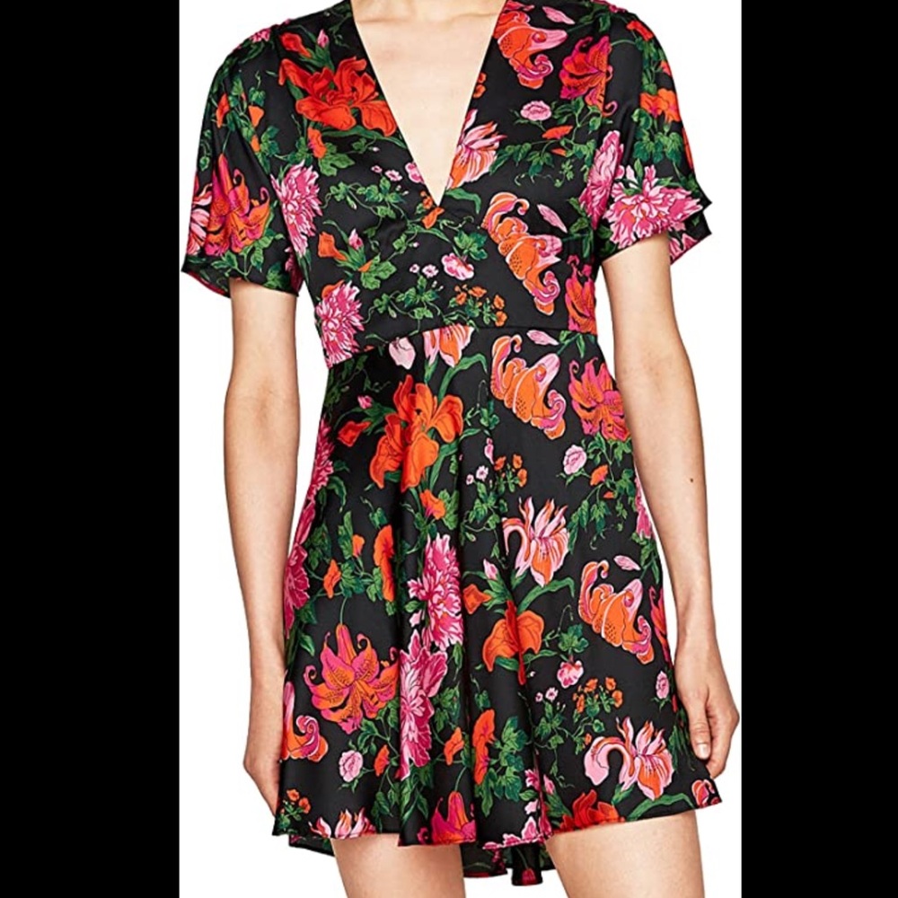 NWOT Zara pink printed mini dress(FREE w/ bundle)